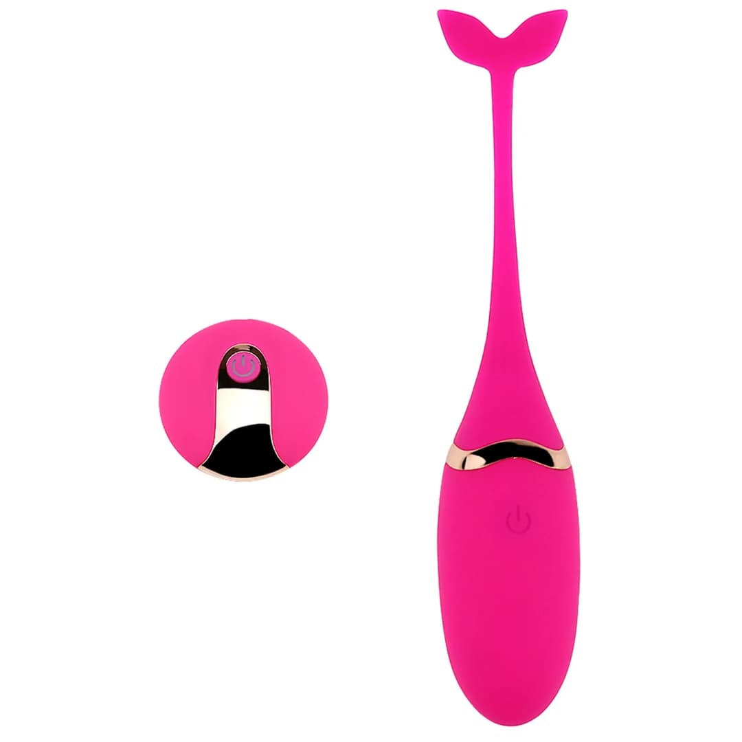 Віброяйце з пультом керування B-Series Vibratong Egg, рожеве