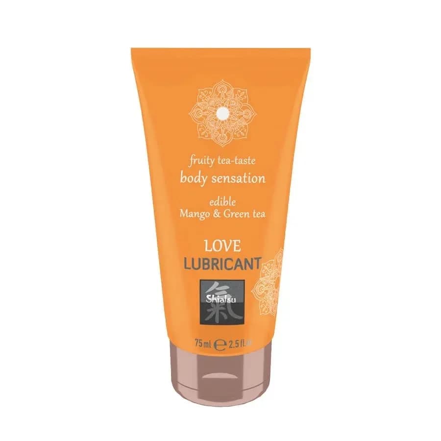 Оральний лубрикант Shiatsu Love Lubricant Body Sensation Edible Mango and Green Tea - манго і зелени