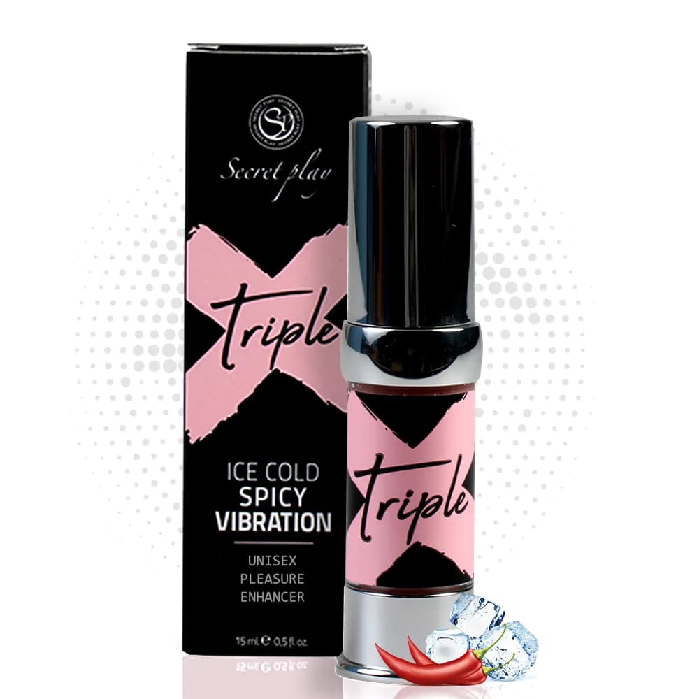 Збуджуючий гель з ефектом вібрації Secret Play Triple X Icy Cold Spicy Vibration, 15 мл