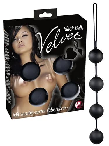 Вагінальні кульки You2Toys Velvet, чорні