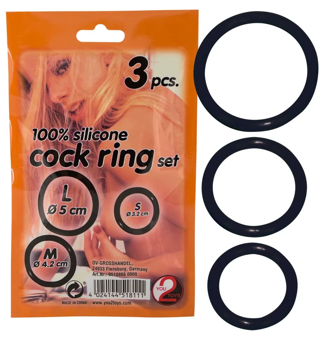Ерекційні кільця You2Toys Silicone Cock Ring, 3 шт
