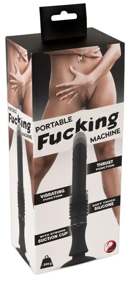 Вібратор Portable Fucking Machine, чорний