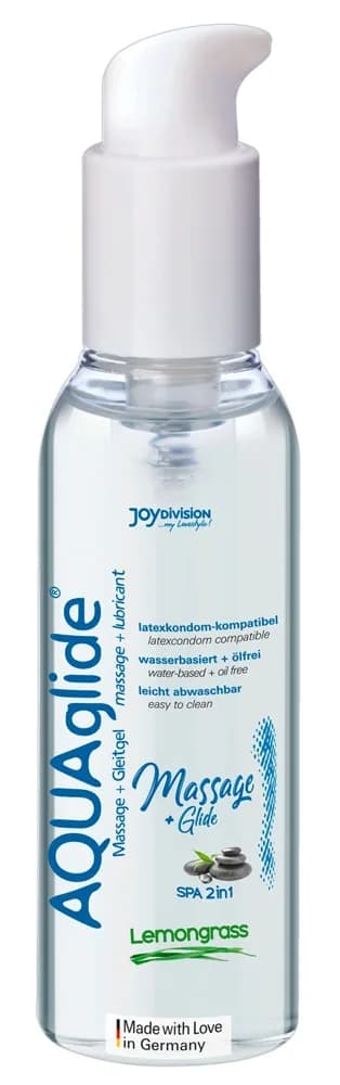 Лубрикант AQUAglide Massage+Glide Lemongrass, 200ml