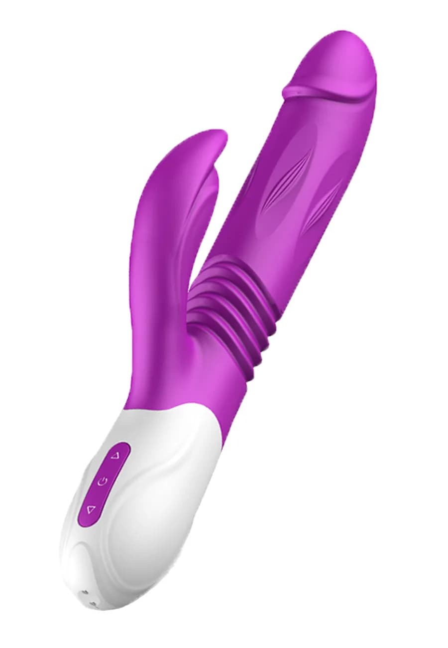 Вібратор для подвійної стимуляції B - Series Fox Silicone Vibrator Expander and Thrusting Function,