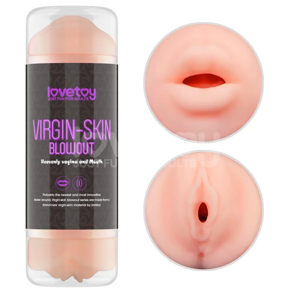 Мастурбатор Lovetoy Virgin-Skin Blowout Heavenly Vagina and Mouth, тілесний