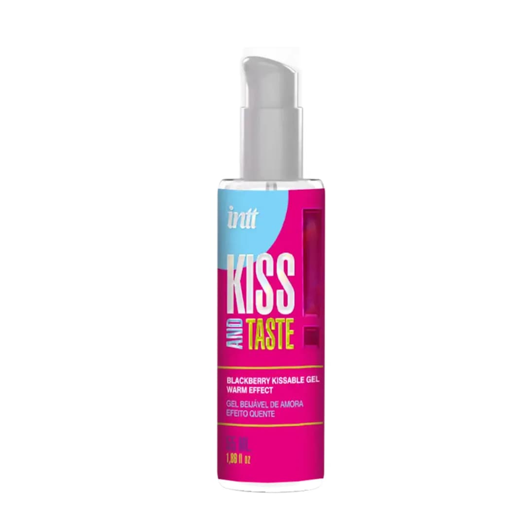 Гель для масажу із зігріваючим ефектом Intt Kiss And Taste Blackberry Kissable Gel, ожина, 55 мл