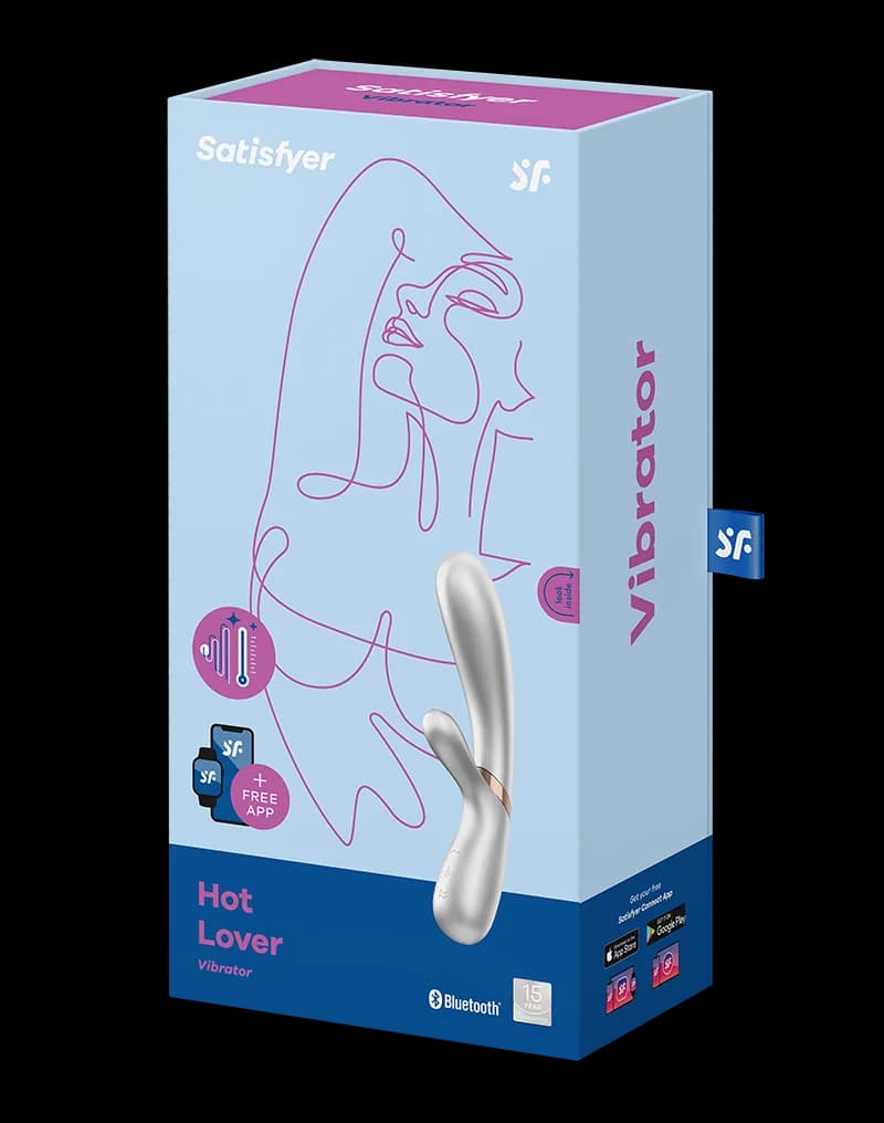 Вібратор з підігрівом Satisfyer Hot Lover, срібний