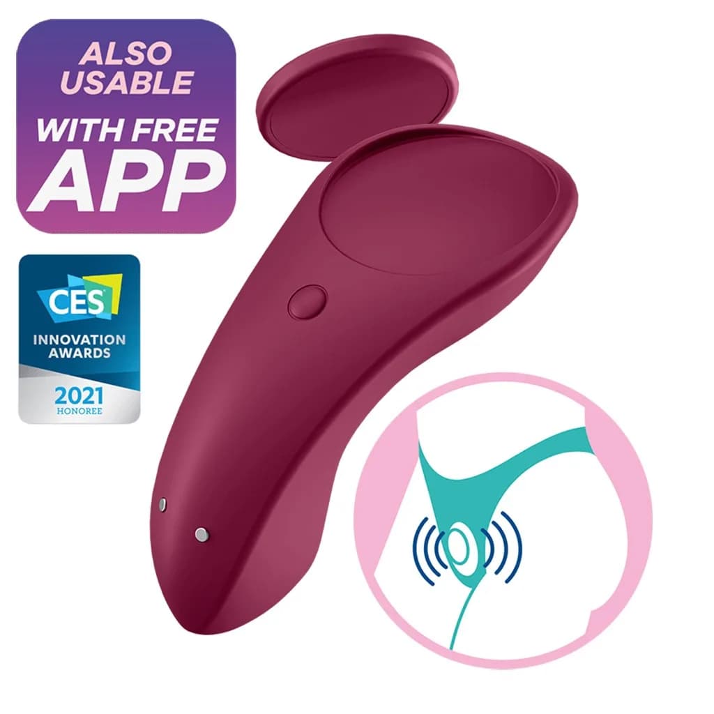 Кліторальний вібратор Satisfyer Sexy Secret, бордовий