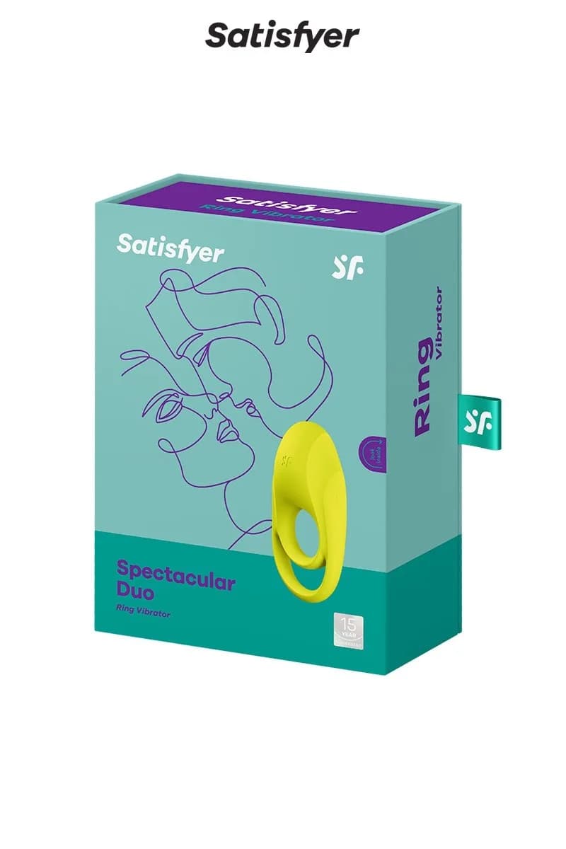 Віброкільце для члена Satisfyer Spectacular Duo, жовте