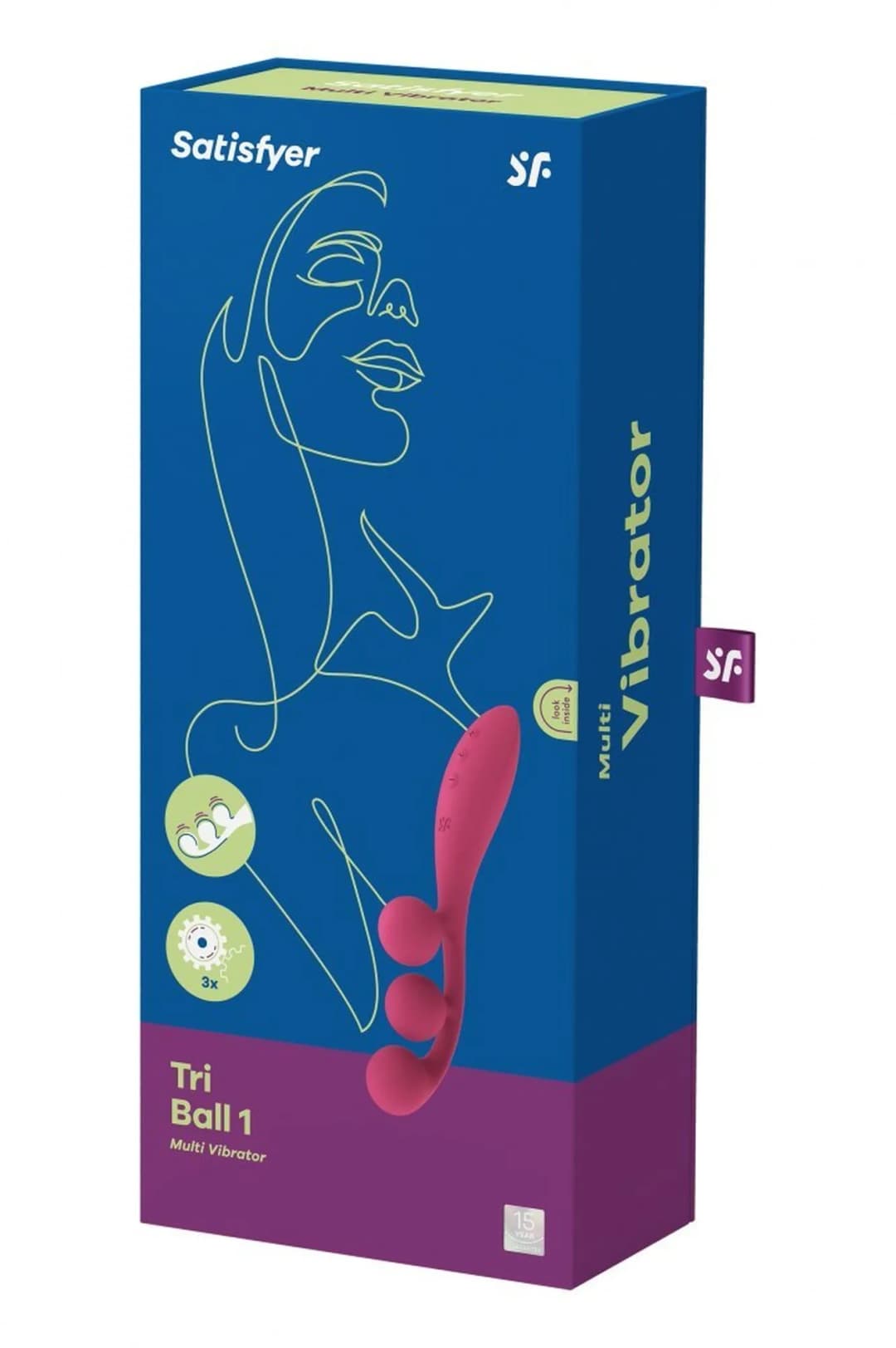 Вібратор Satisfyer Tri Ball 1, рожевий