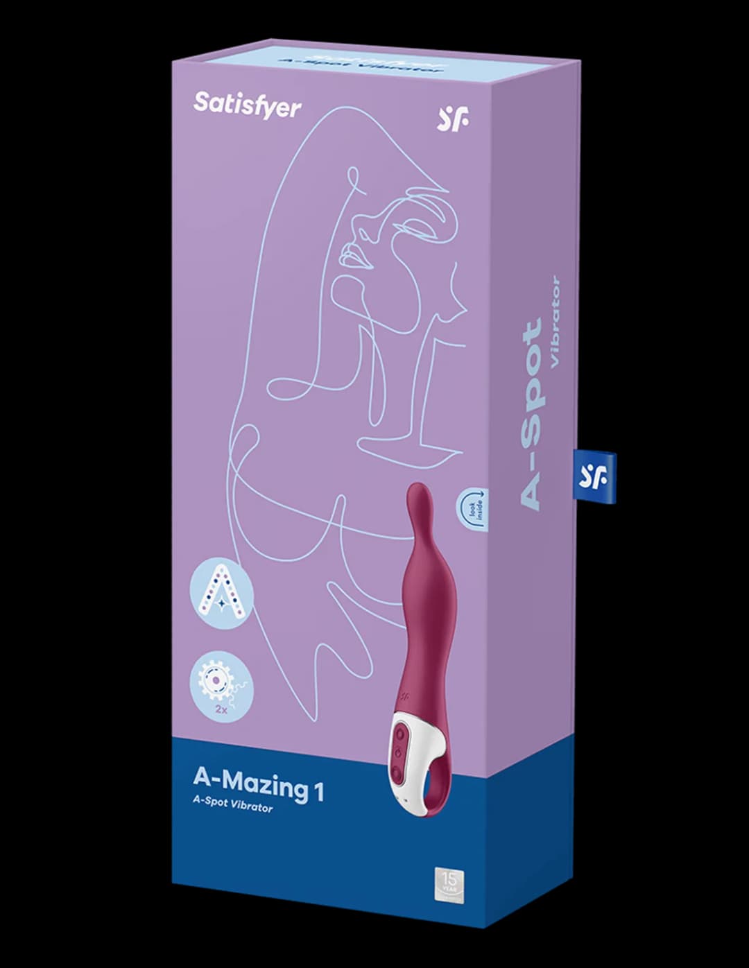 Вібратор для точки G Satisfyer A-Mazing 1, бордовий