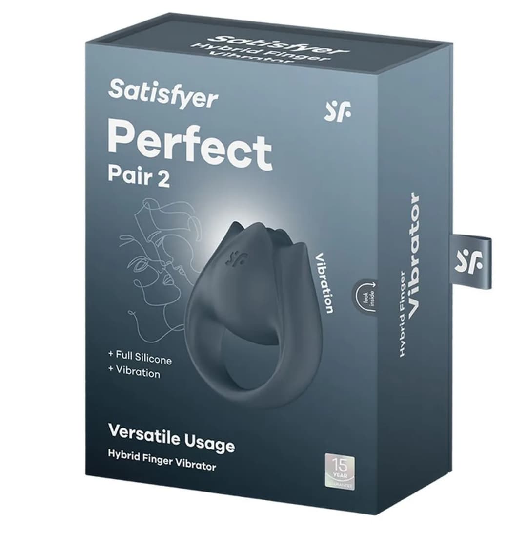 Кліторальний вібратор Satisfyer Perfect Pair 2, сірий