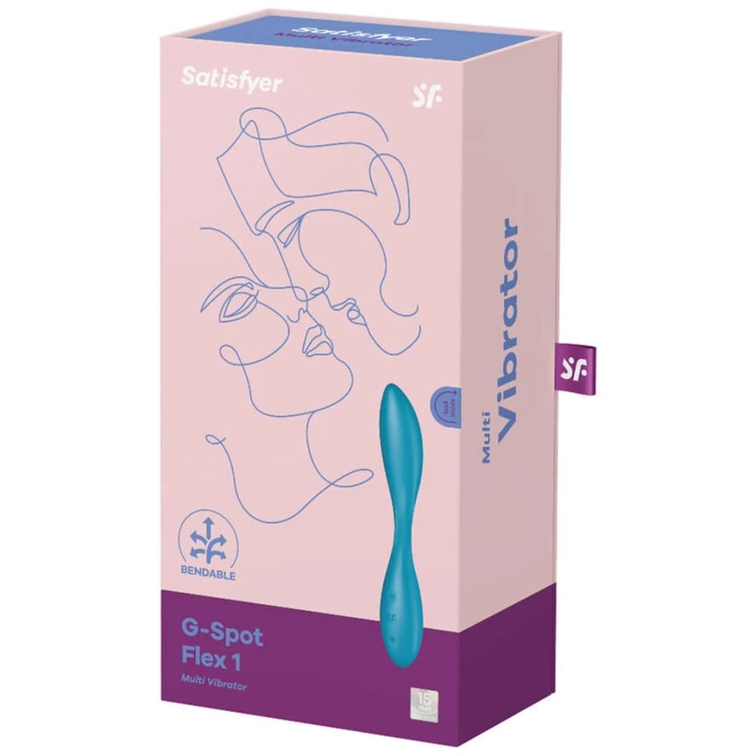 Вібратор для точки G Satisfyer G-Spot Flex 1, блакитний