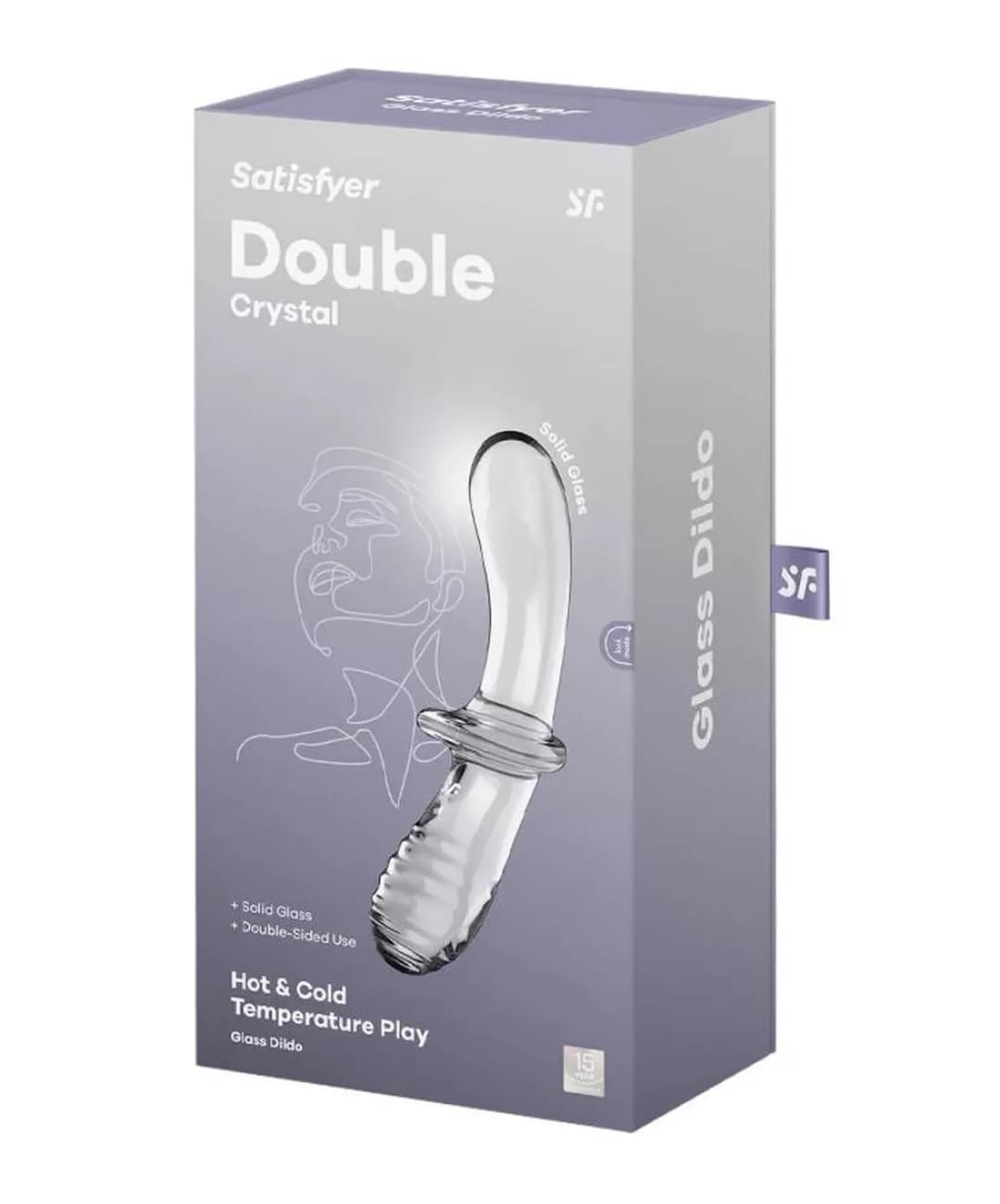 Фалоімітатор Satisfyer Double Crystal, прозорий