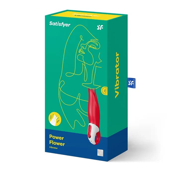 Вібратор Satisfyer Power Flower, червоний