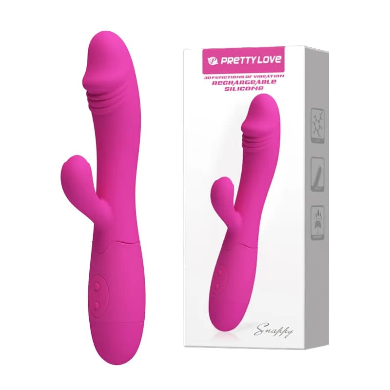 Вібратор кролик Pretty Love Snappy Rechargeable, фіолетовий