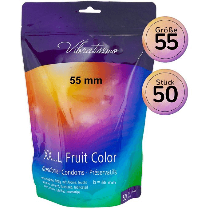Презервативи Amor Vibratissimo XX ... L Fruit Color, 55 мм, 50 шт