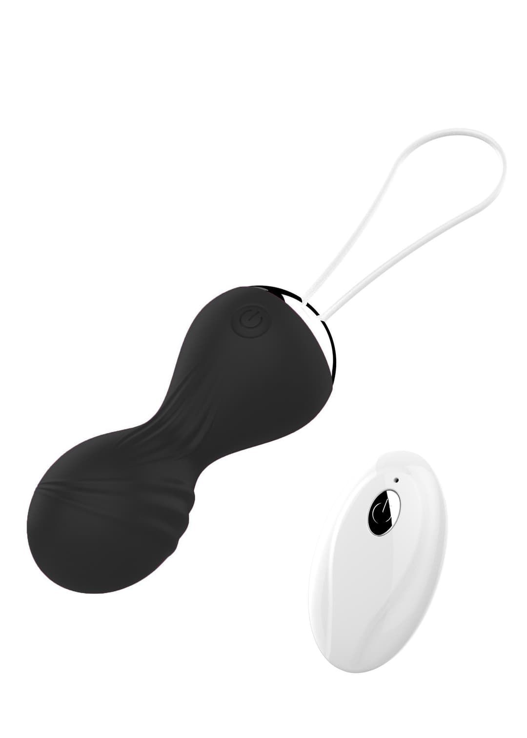 Вагінальні кульки з вібрацією Vibrating Silicone Kegel Balls, чорні