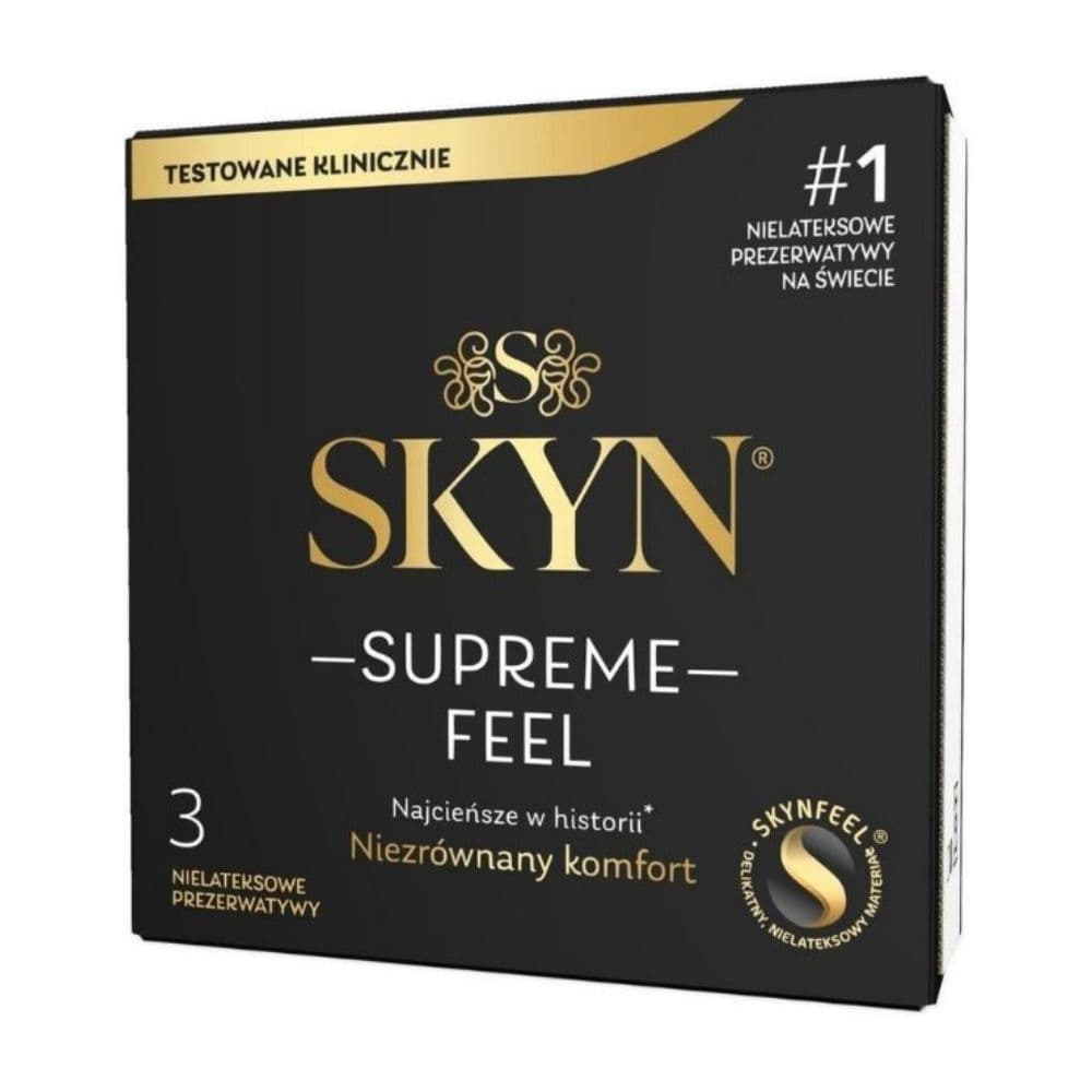 Презервативи SKYN Supreme Feel, ультратонкі, безлатексні, 3 шт