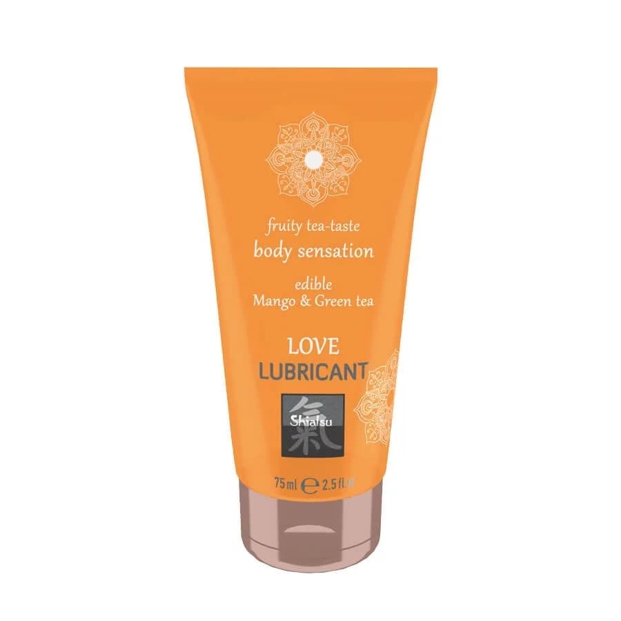 Оральний лубрикант Shiatsu Love Lubricant Body Sensation Edible Mango and Green Tea - манго і зелени