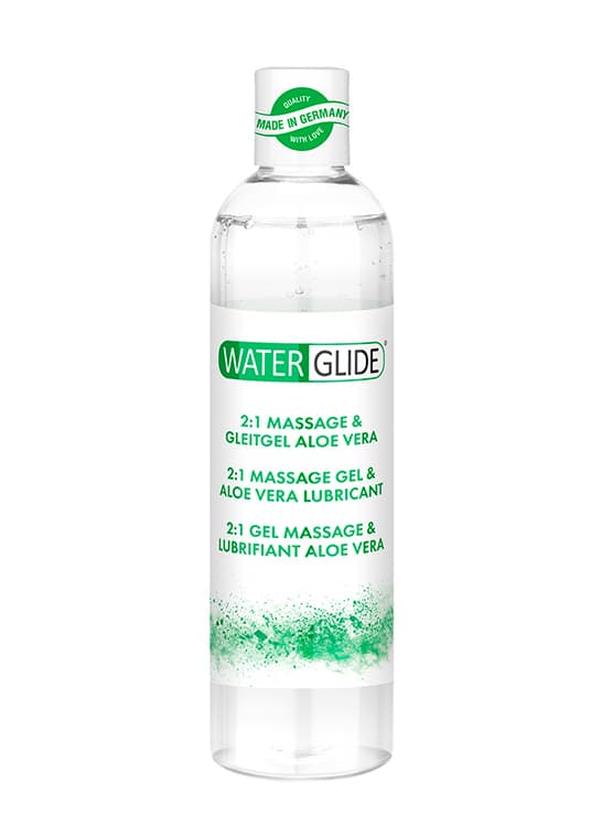 Лубрикант на водній основі з алое вера Waterglide Massage & Lubricant, 300 мл — фото 1