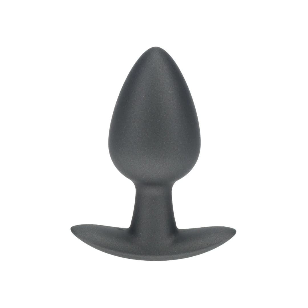 Анальна пробка Smooth Silicone Anal Plug - Medium - 3.1 / 7,9 cm - Gunmetal