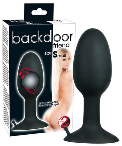 Анальна пробка Backdoor Friend S, чорна
