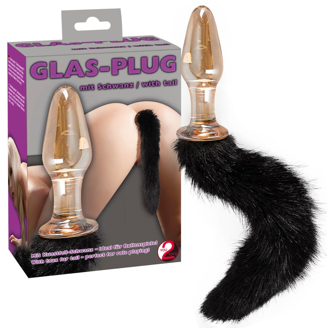 Анальна пробка You2Toys Glas з хвостом