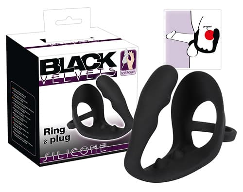 Анальна пробка Black Velvets RingАнальна пробка