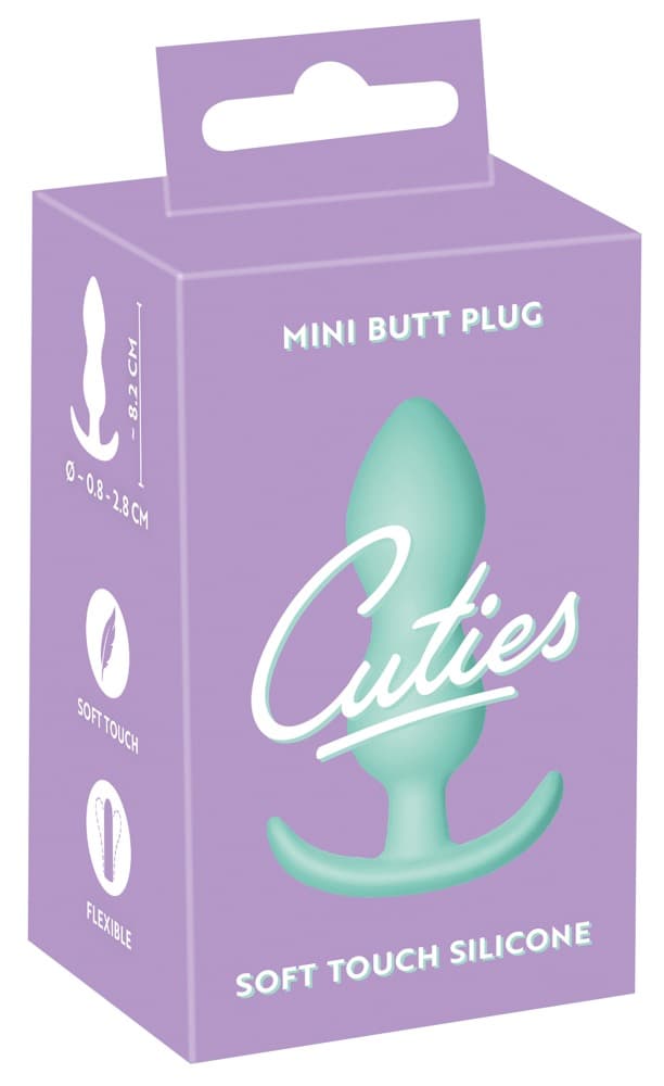 Анальна пробка Cuties Mini Butt Plug, бірюзова