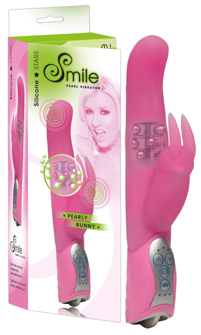 Вібратор Smile Pearly Bunny, рожевий