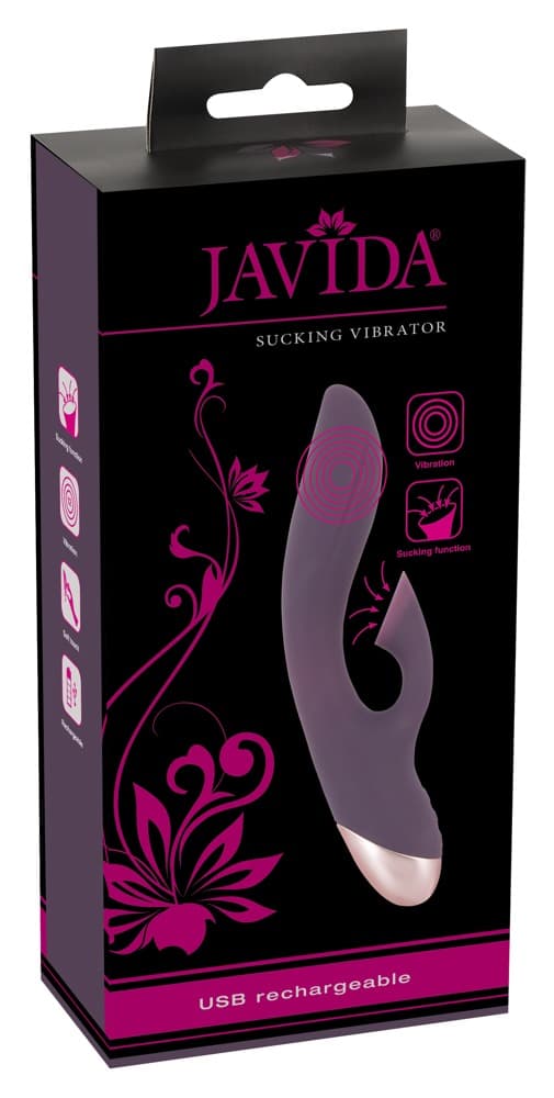 Вібратор кролик Javida Sucking Vibrator, фіолетовий