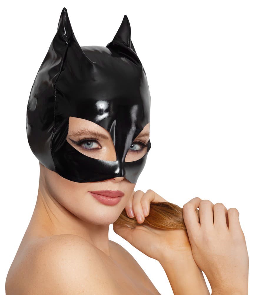 Вінілова маска кішка Vinyl Cat Mask S-L