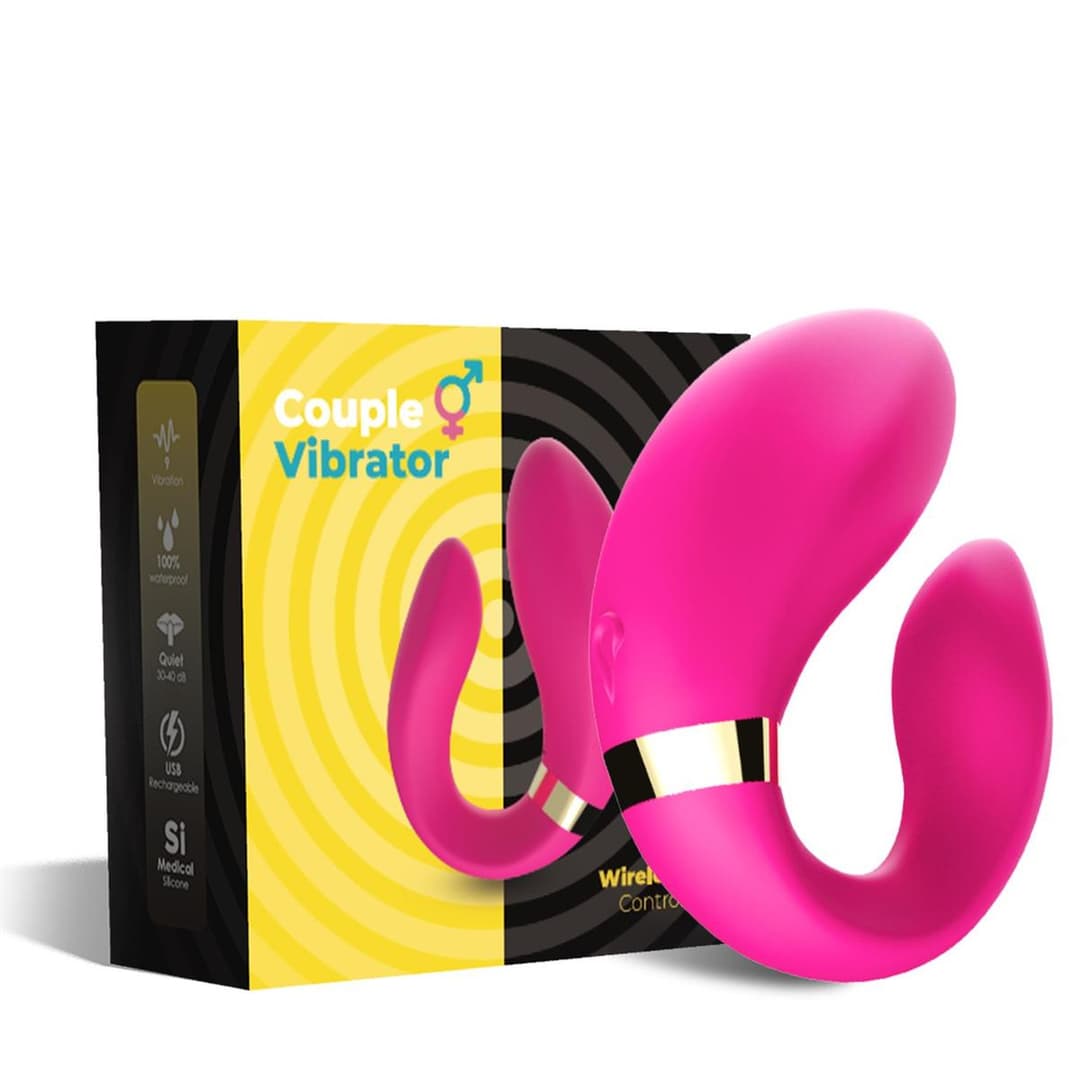 Вібратор для двох B - Series Joy Crescent Couple Vibrator, рожевий — фото 1