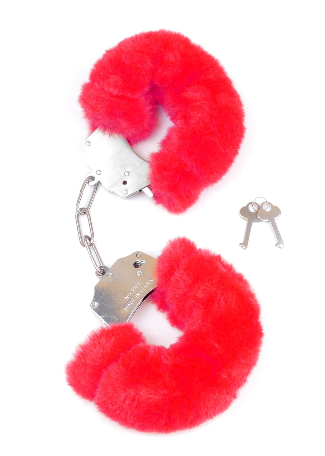 Наручники Fetish Boss Series Furry Cuffs, червоні