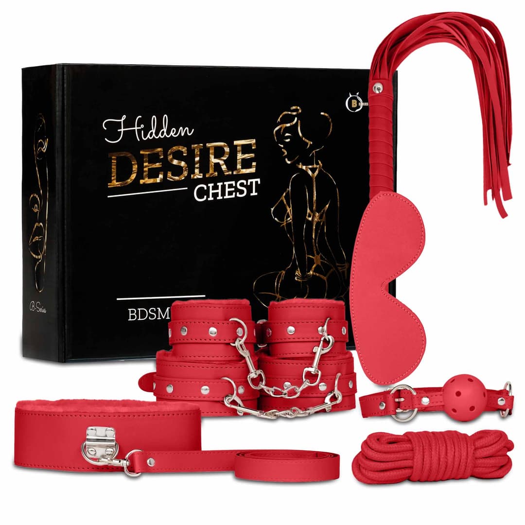 Набір БДСМ іграшок Fetish B-Series BDSM Kit 5.0, червоний