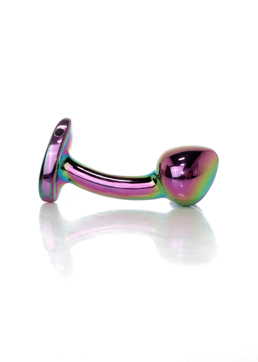 Анальна пробка Boss Series Plug Jewellery Multicolour Curved, металева, S