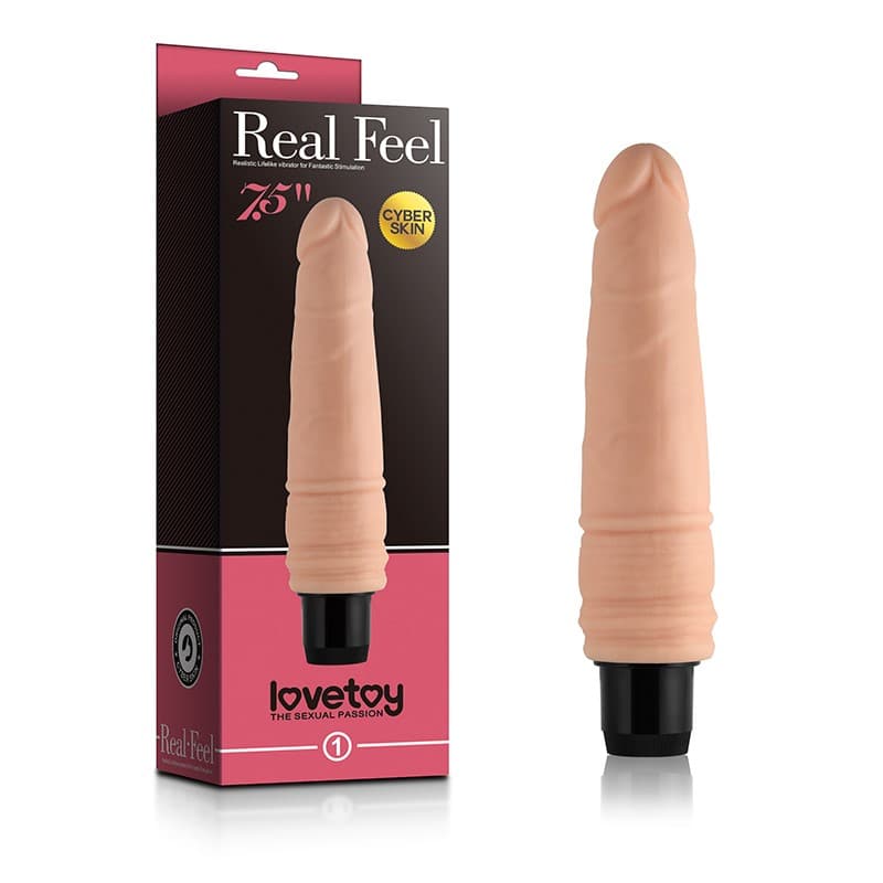 Вібратор Lovetoy Real Feel Cyberskin, 19 см