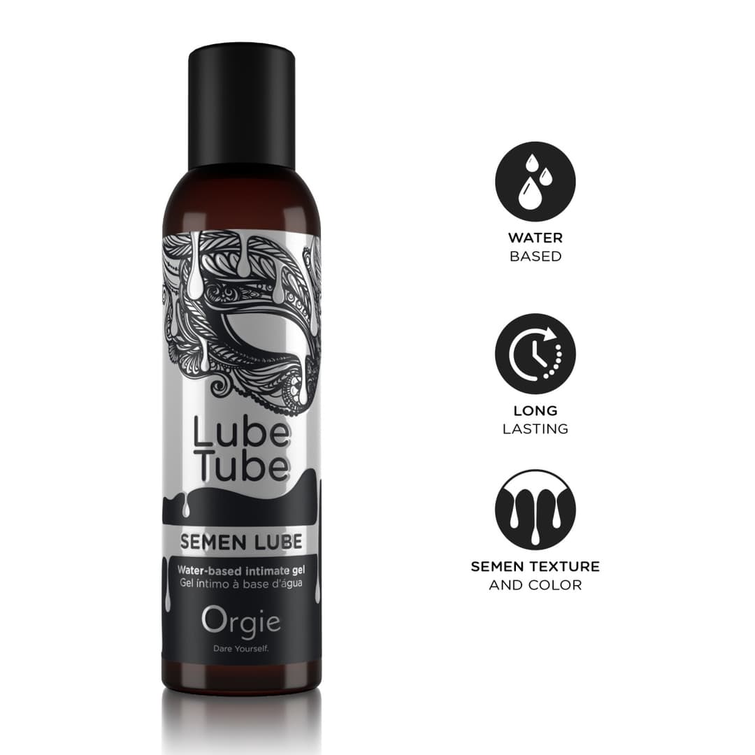 Лубрикант Orgie Lube Tube Semen Lube, імітація сперми, 150 мл
