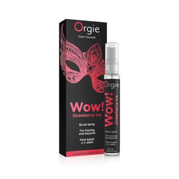 Спрей для орального сексу ORGIE WOW BUCAL SPRAY STRAWBERRY ICE ПОЛУНИЦЯ, 10 МЛ
