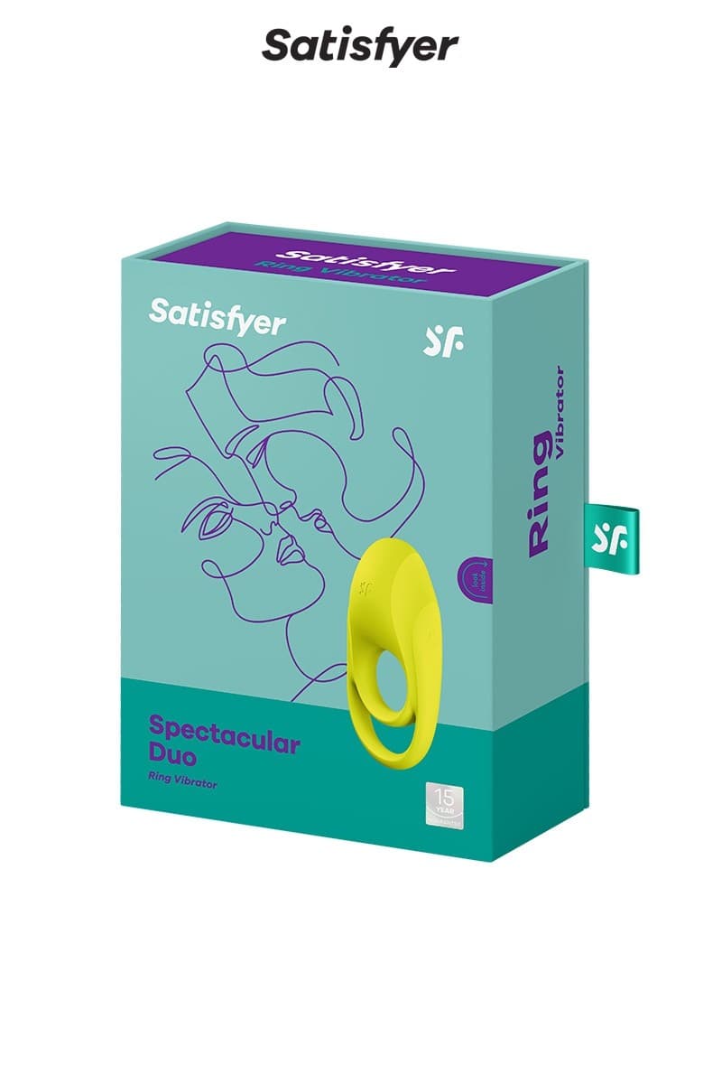 Віброкільце для члена Satisfyer Spectacular Duo, жовте