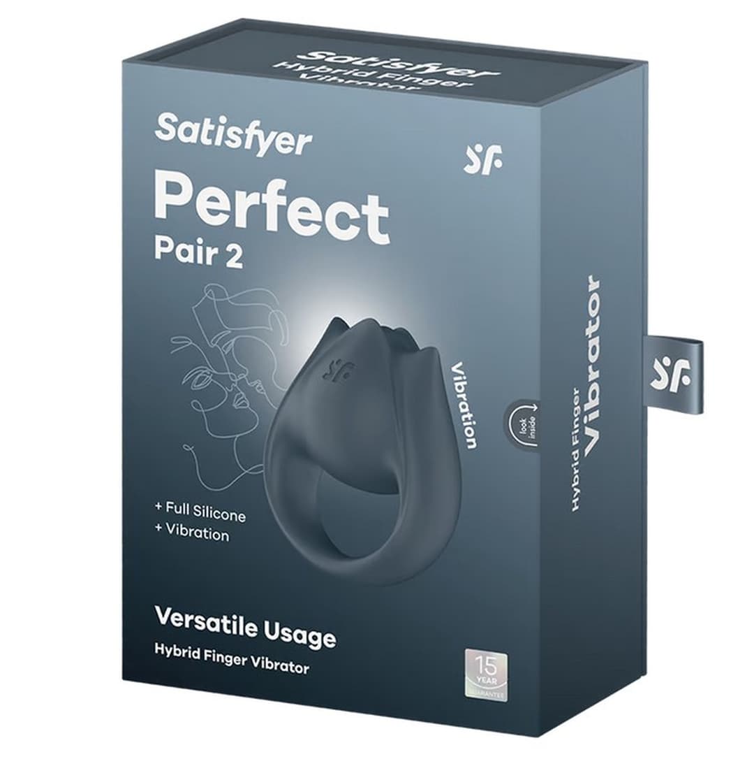 Кліторальний вібратор Satisfyer Perfect Pair 2, сірий