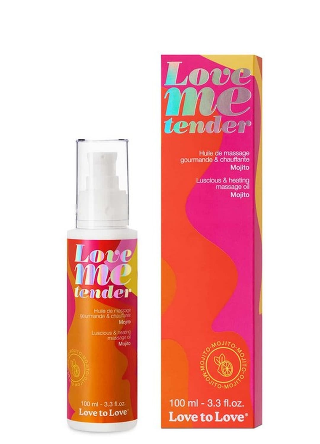 Масажна олія із зігріваючим ефектом Love To Love Me Tender Mojito, Мохіто, 100 мл