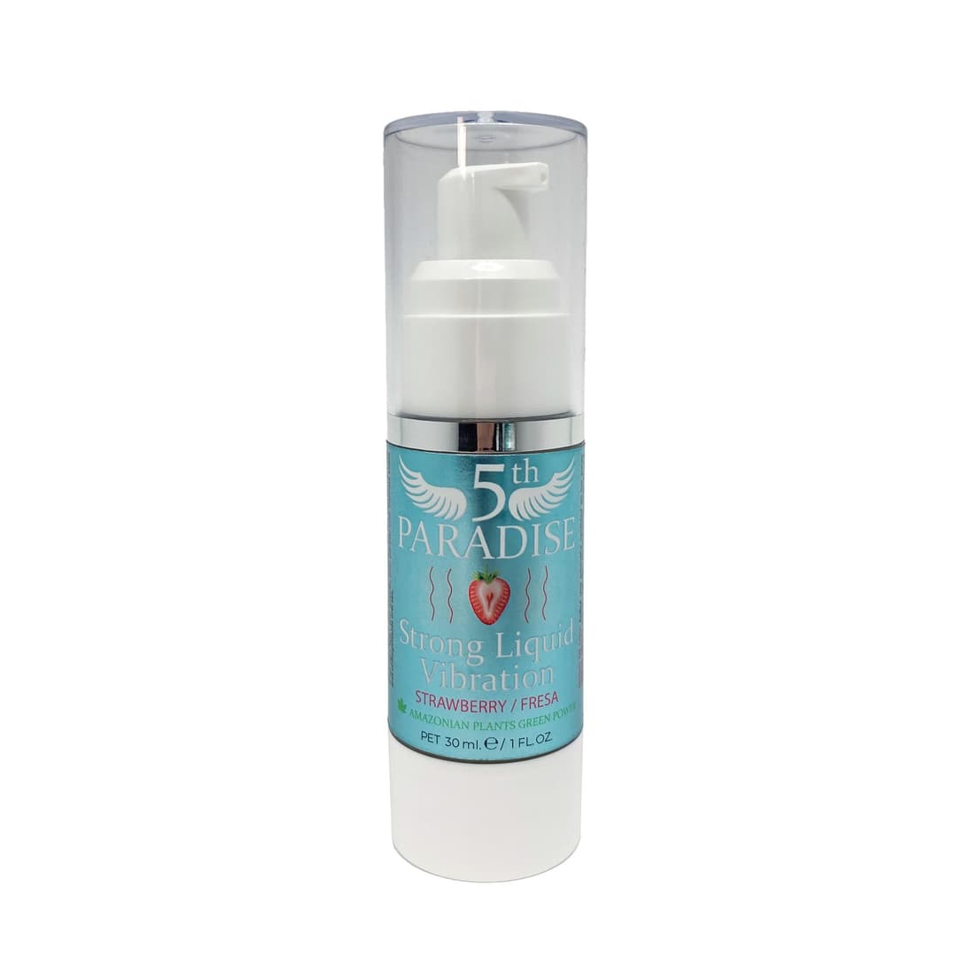 Збуджуючий гель з ефектом вібрації 5th Paradise Strong Liquid Vibration Strawberry, 30 мл