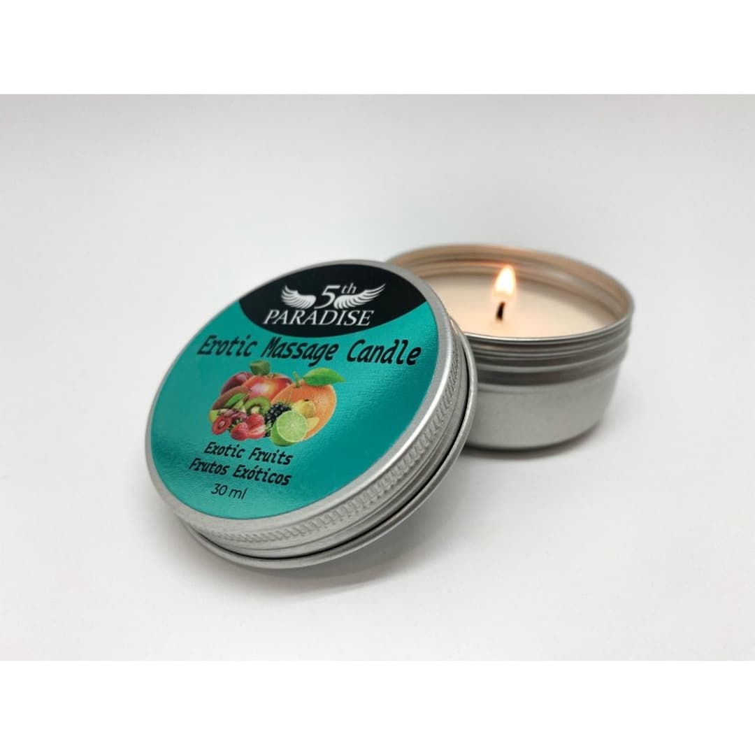 Масажна свічка 5th Paradise Erotic Massage Candle Exotic Fruits, екзотичні фрукти, 30 мл