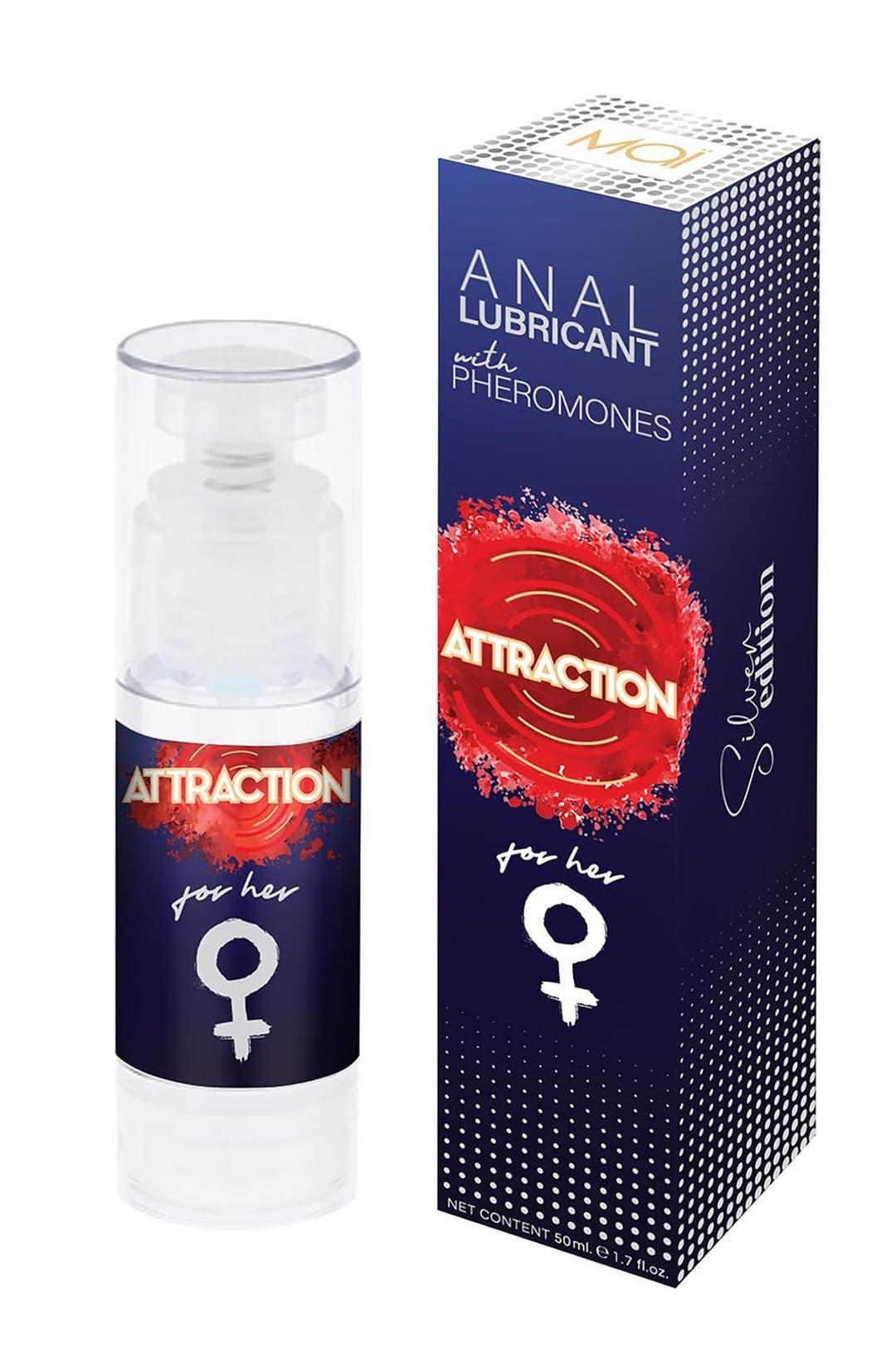 Анальний лубрикант з феромонами ANAL LUBRICANT WITH PHEROMONES ATTRACTION FOR HER 50 ML