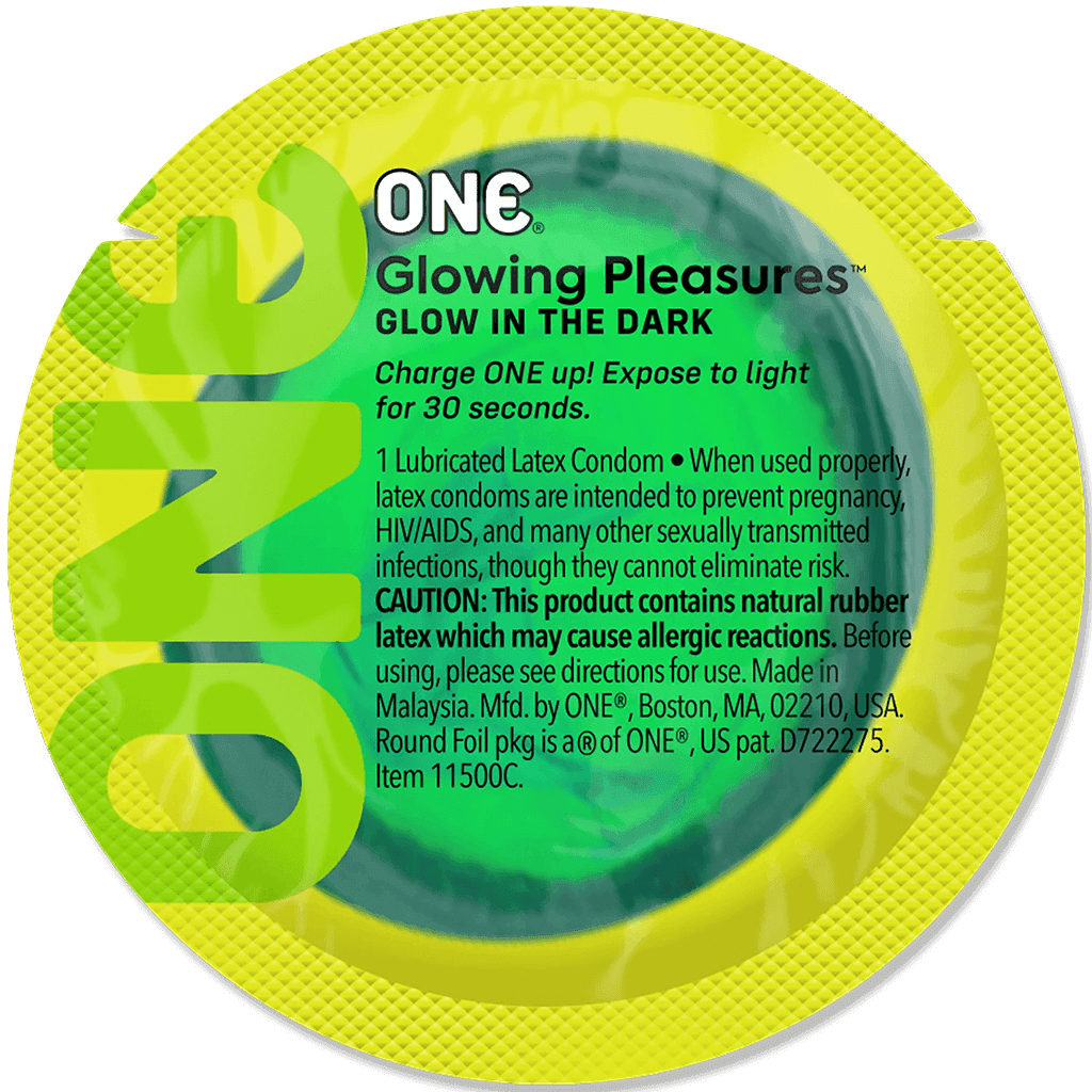 Презерватив ONE Glowing Pleasures, 1 шт