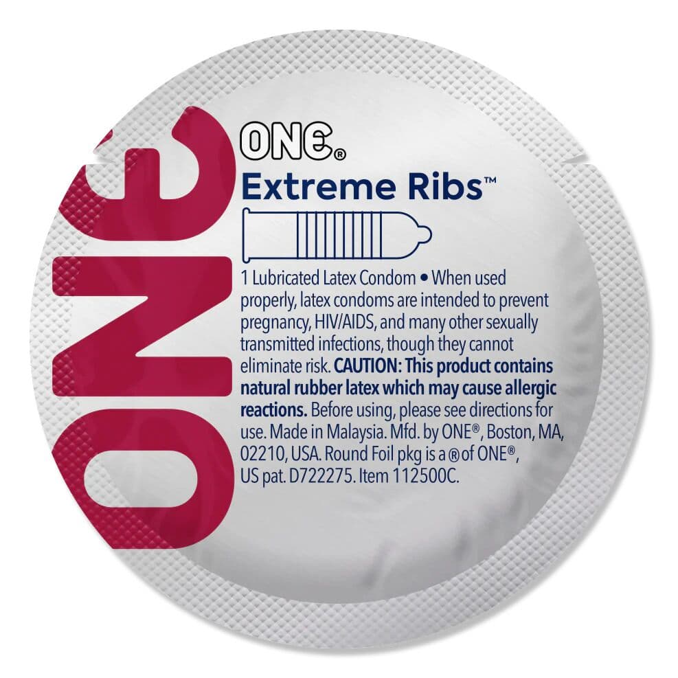 Презерватив ONE Extreme Ribs, 1 шт
