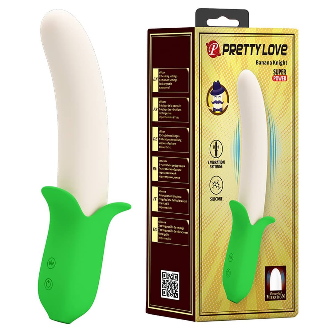 Вібратор для точки G Pretty Love Banana Knight, зелений