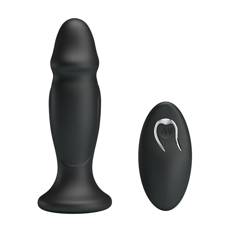 Анальна пробка з вібрацією MR Play Super Rower Powerful Vibrating Anal Plug, чорна